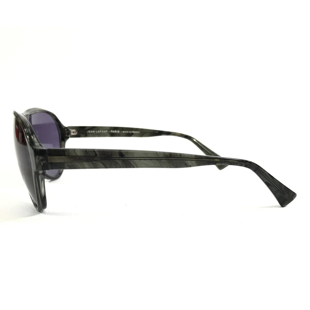 Jean Lafont Sunglasses OSTENDE 1021 Shiny Gray Tortoise Frames w/ Purple Lenses